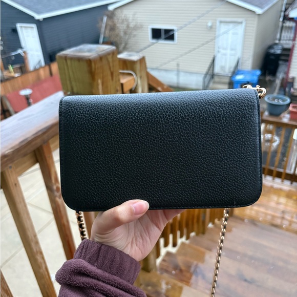 Tory Burch Black Leather Crossbody Bag - Picture 4 of 5